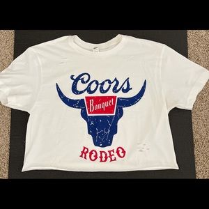 Cropped Coors Rodeo Shirt